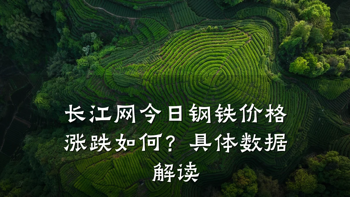 长江网今日钢铁价格涨跌如何？具体数据解读