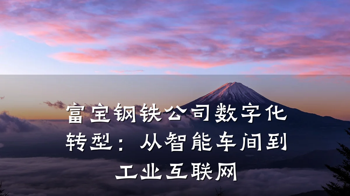 富宝钢铁公司数字化转型:从智能车间到工业互联网