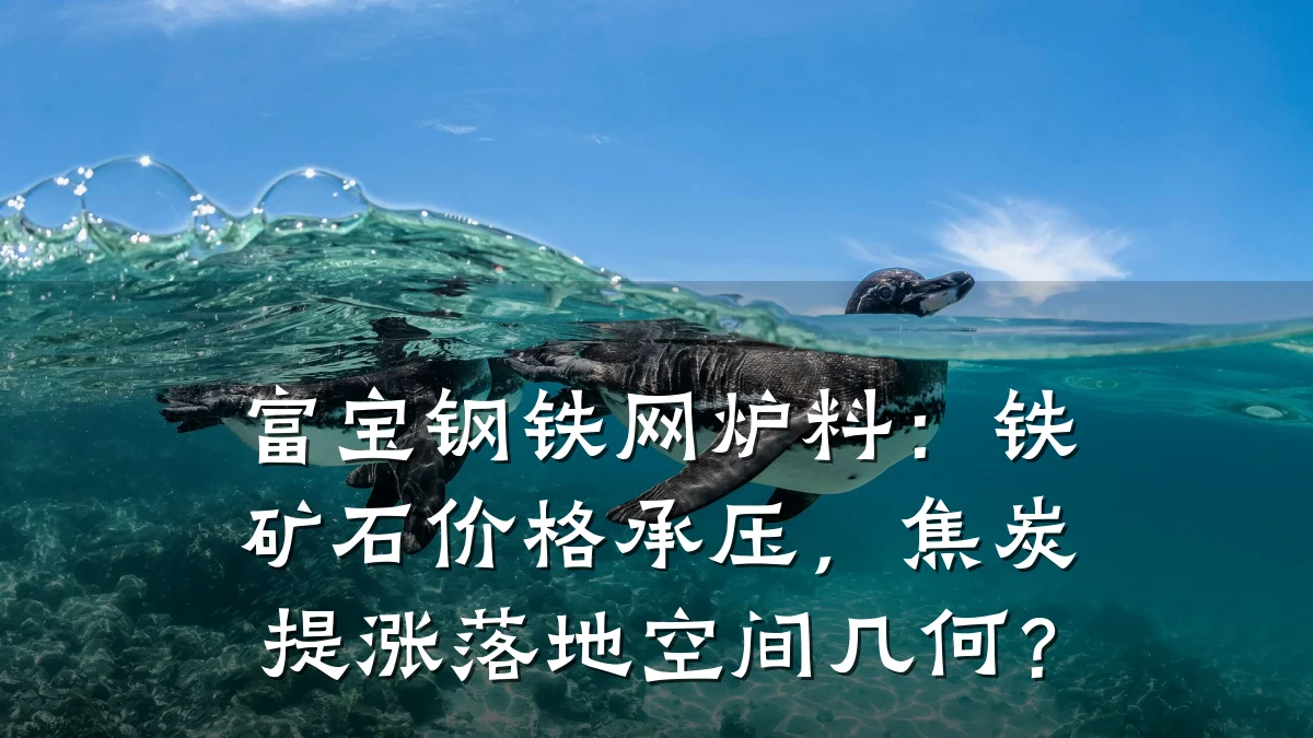 富宝钢铁网炉料：铁矿石价格承压，焦炭提涨落地空间几何？