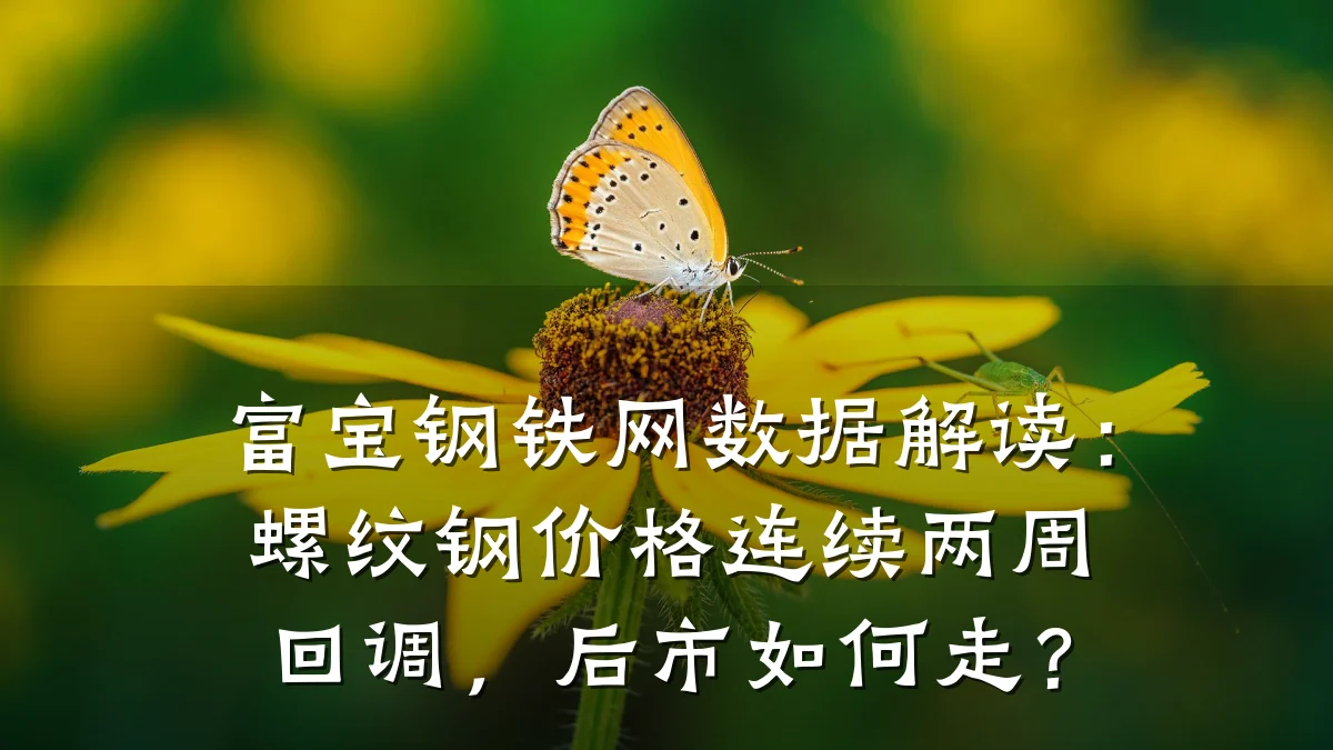 富宝钢铁网数据解读：螺纹钢价格连续两周回调，后市如何走？