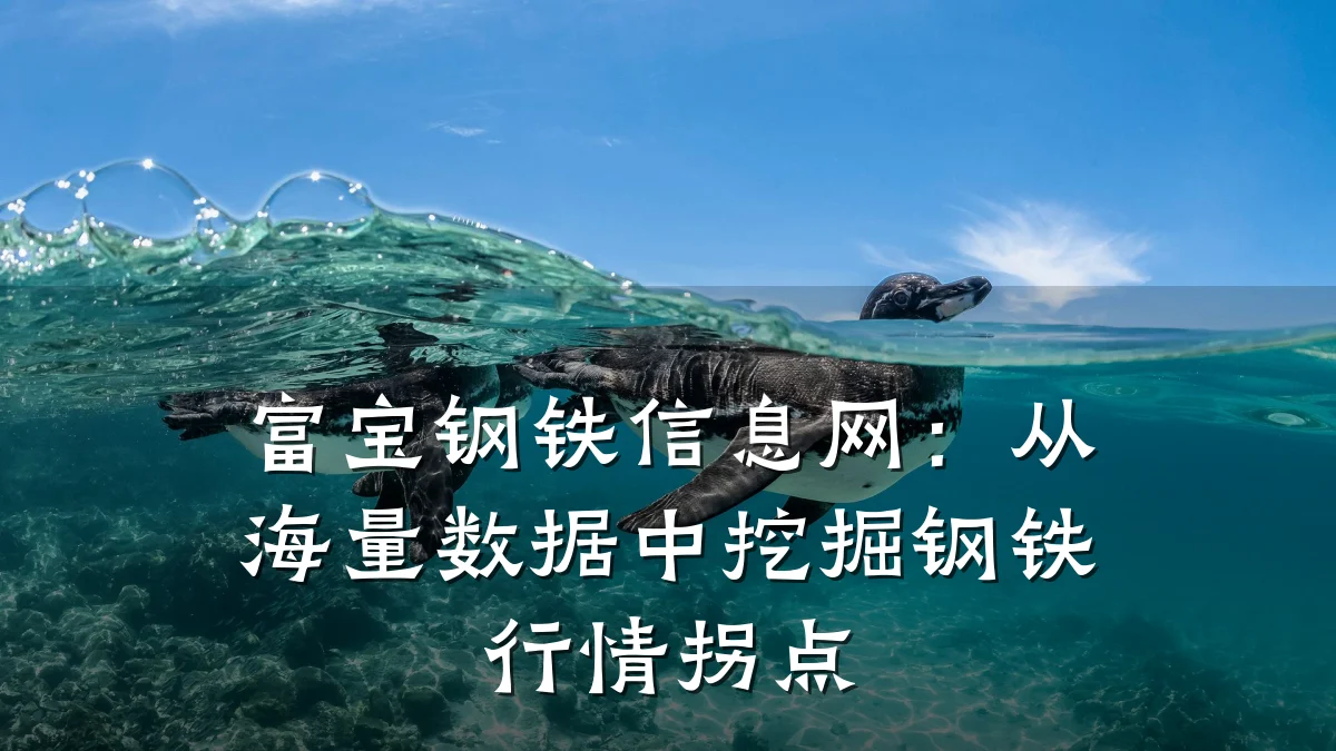 富宝钢铁信息网：从海量数据中挖掘钢铁行情拐点