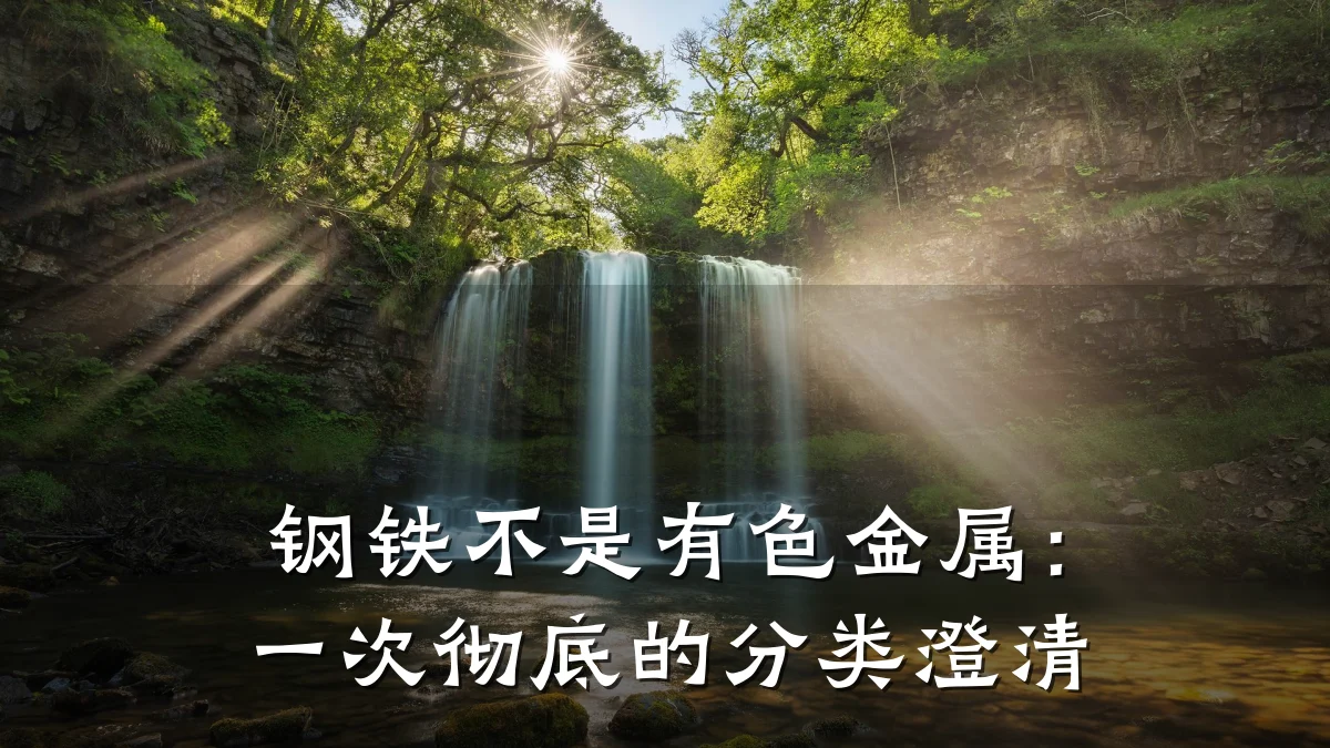钢铁不是有色金属：一次彻底的分类澄清