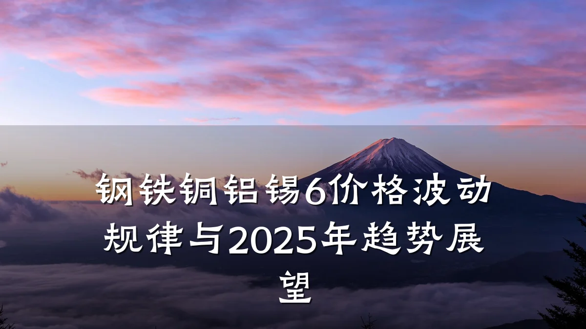钢铁铜铝锡6价格波动规律与2025年趋势展望