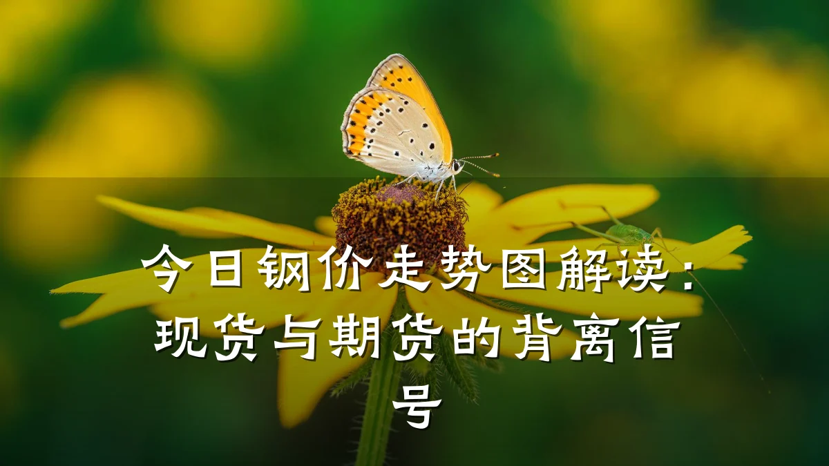 今日钢价走势图解读：现货与期货的背离信号