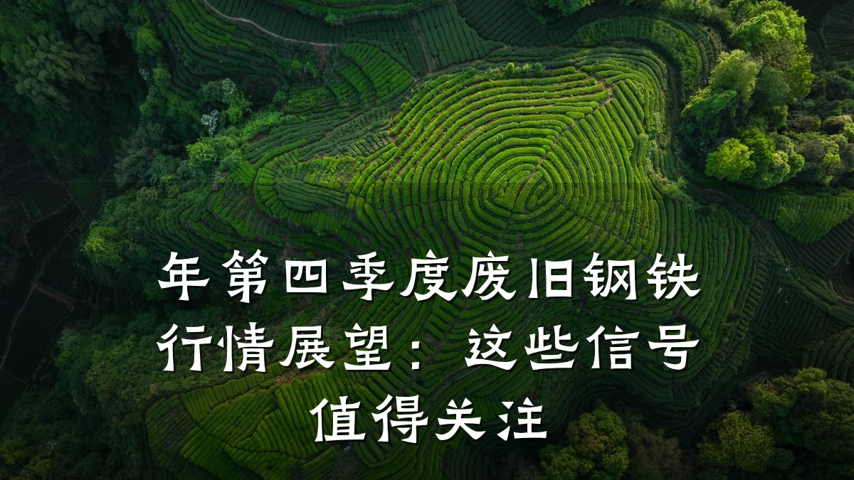 年第四季度废旧钢铁行情展望：这些信号值得关注