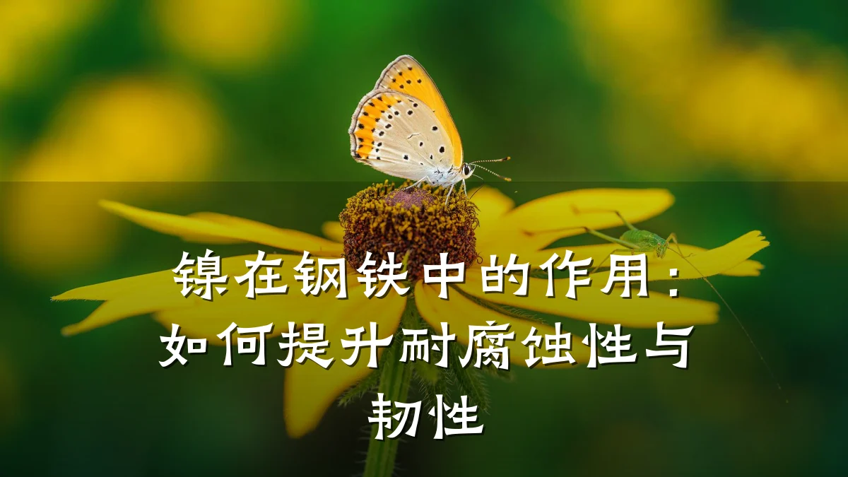 镍在钢铁中的作用:如何提升耐腐蚀性与韧性