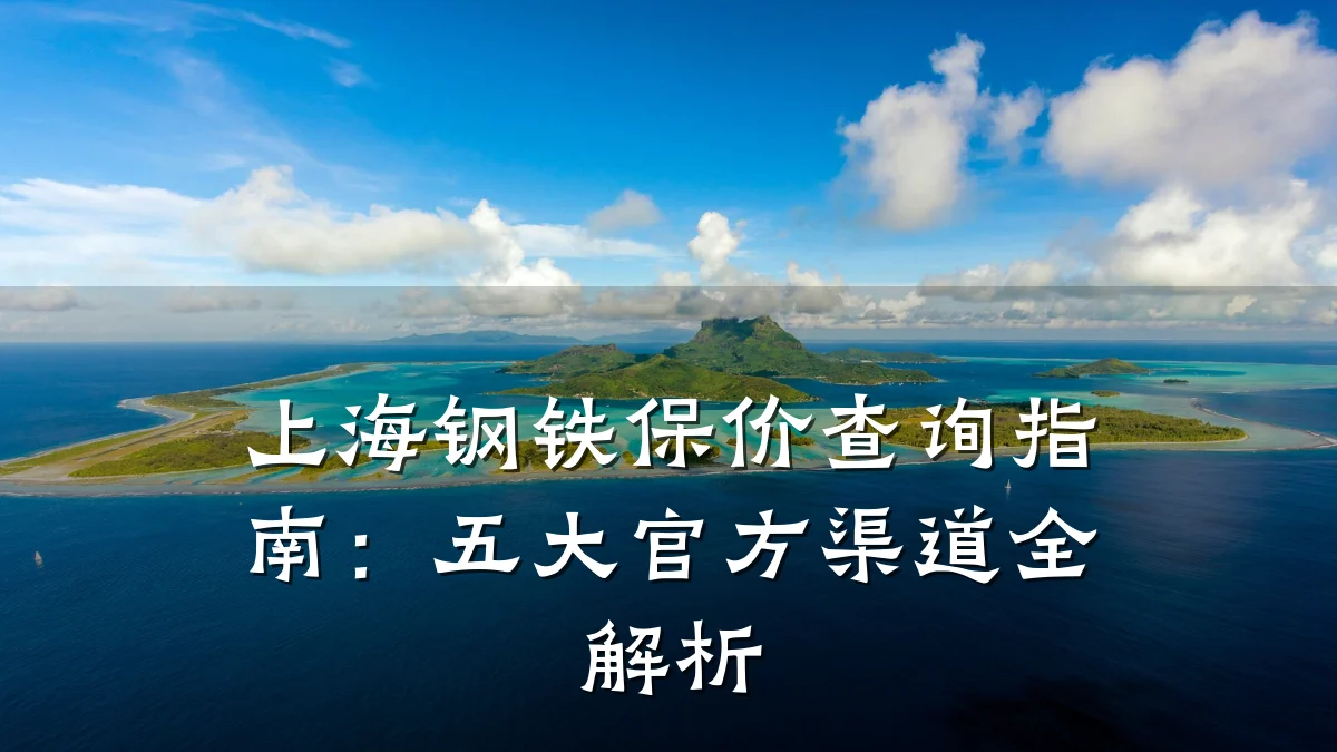 上海钢铁保价查询指南：五大官方渠道全解析