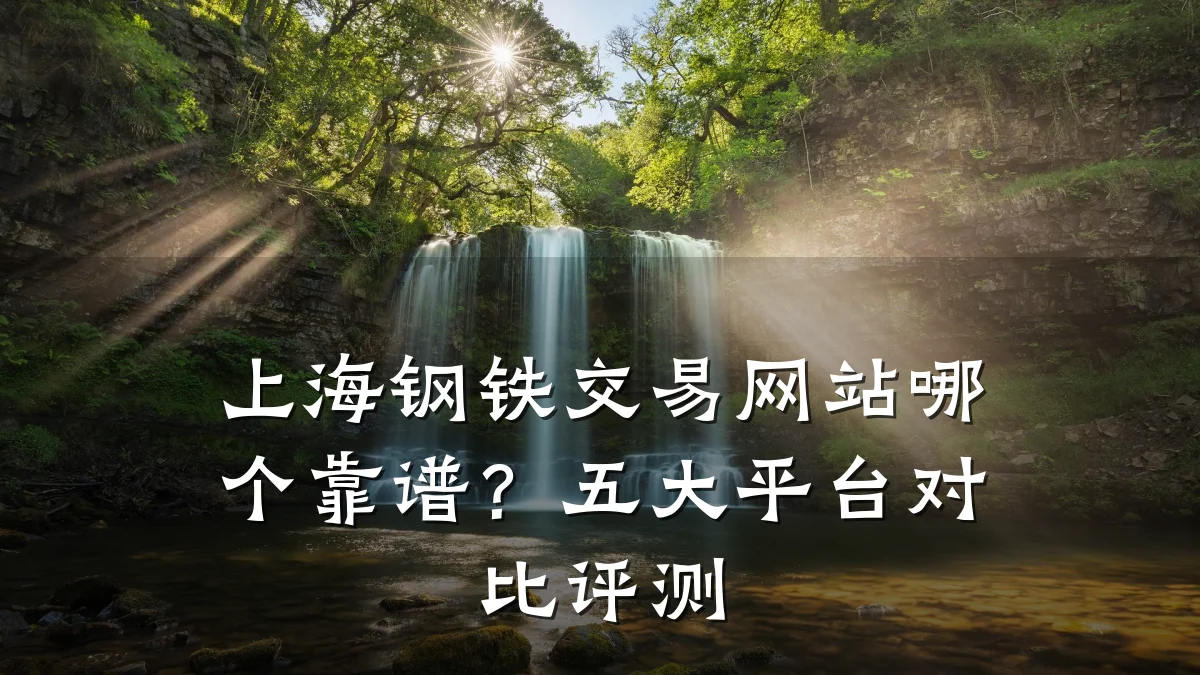 上海钢铁交易网站哪个靠谱？五大平台对比评测