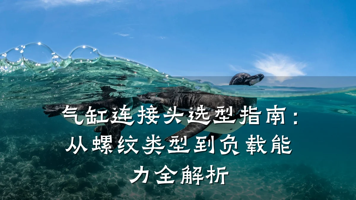 气缸连接头选型指南：从螺纹类型到负载能力全解析