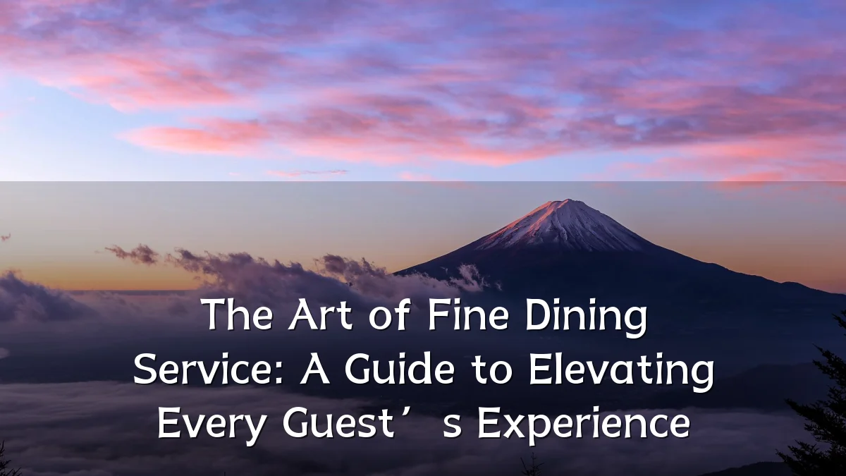 The Art of Fine Dining Service: A Guide to Elevating Every Guest’s Experience