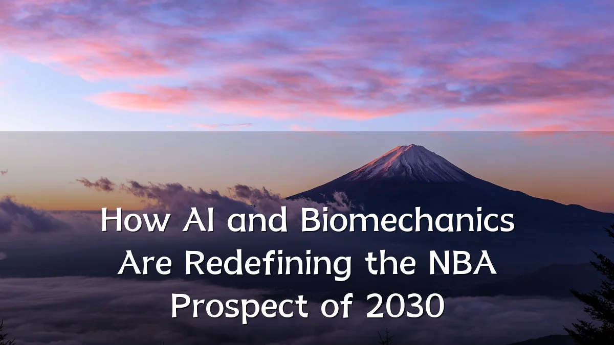 How AI and Biomechanics Are Redefining the NBA Prospect of 2030