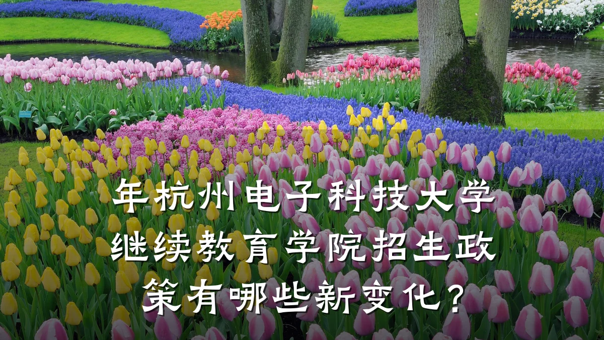 年杭州电子科技大学继续教育学院招生政策有哪些新变化？